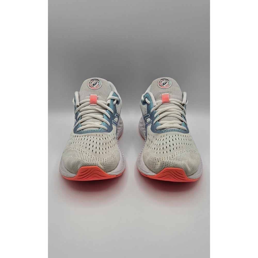 ASICS Gel-Excite 8 Women's Running Shoes 8 White Blue Coral Celebration 1012B157 - Picture 2 of 12